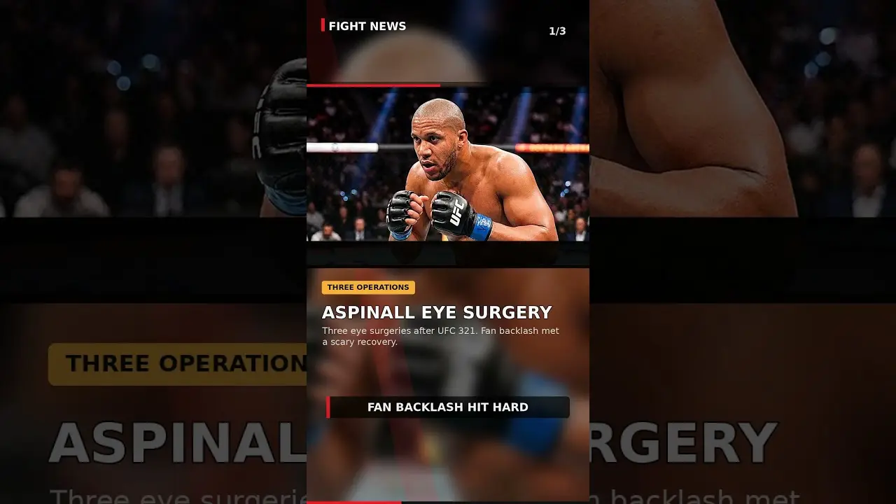 Aspinall se bál ztráty zraku | UFC zprávy