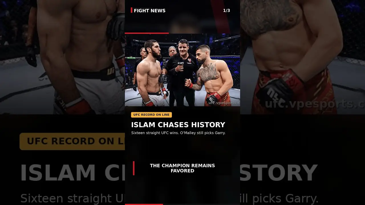 O'Malley tipuje Garryho na ukončení Islamovy série | Fight News