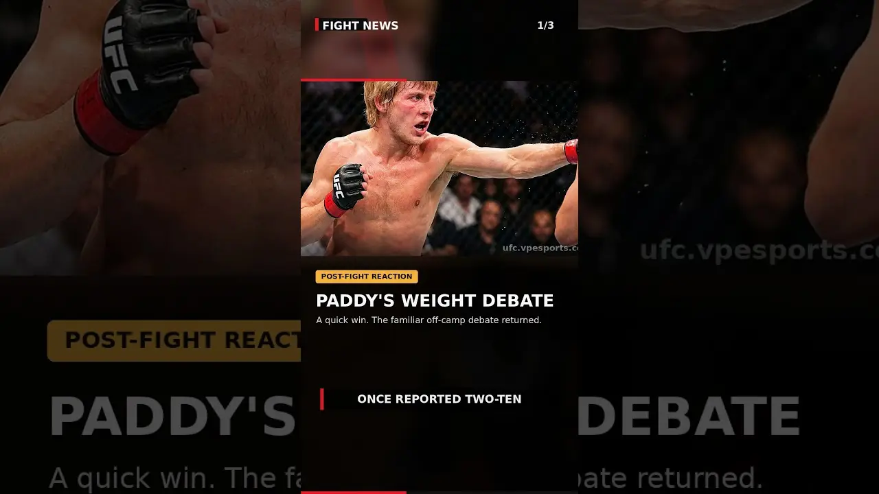 Debata o Pimblettově váze; debut UFC v Srbsku | Zprávy ze zápasů